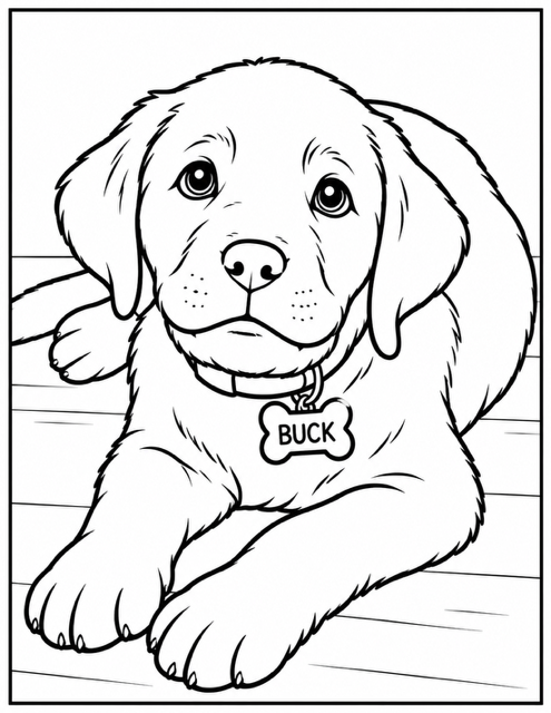 Velcro & Friends Dog Coloring Book for Ages 4–6 | StudioTu