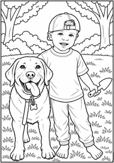 Velcro & Friends Dog Coloring Book for Ages 7–11 | StudioTu
