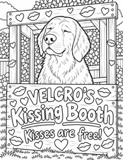 Velcro & Friends Dog Coloring Book for Ages 7–11 | StudioTu